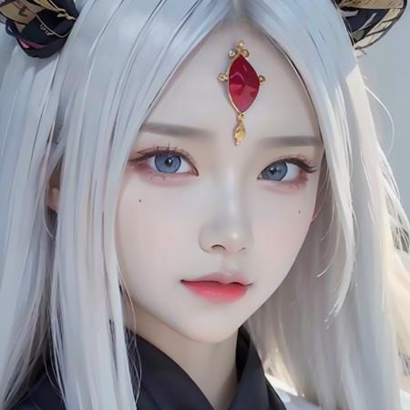 00341-725300711-face lighting,bright backlight,super high resolution,best quality,Photos,4k,(Realistic_1.2),huiye,1girl,(the third eye_1.2),horn.png